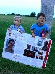 Brady and Chase Parks carried signs in Tuesday's Red Ribbon Week march on St. Croix. Brady and Chase Parks carried signs in Tuesday's Red Ribbon Week march on St. Croix.